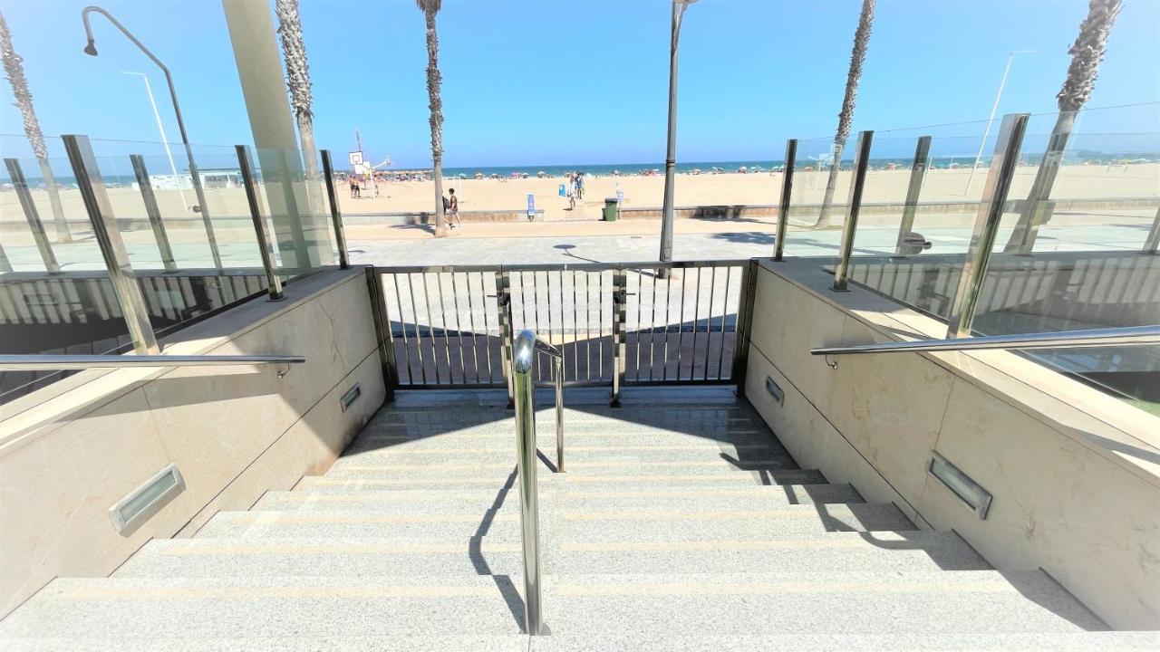 Beach Valencia Luxury A40-35 Apartment With Terrace And Sea Views Eksteriør bilde