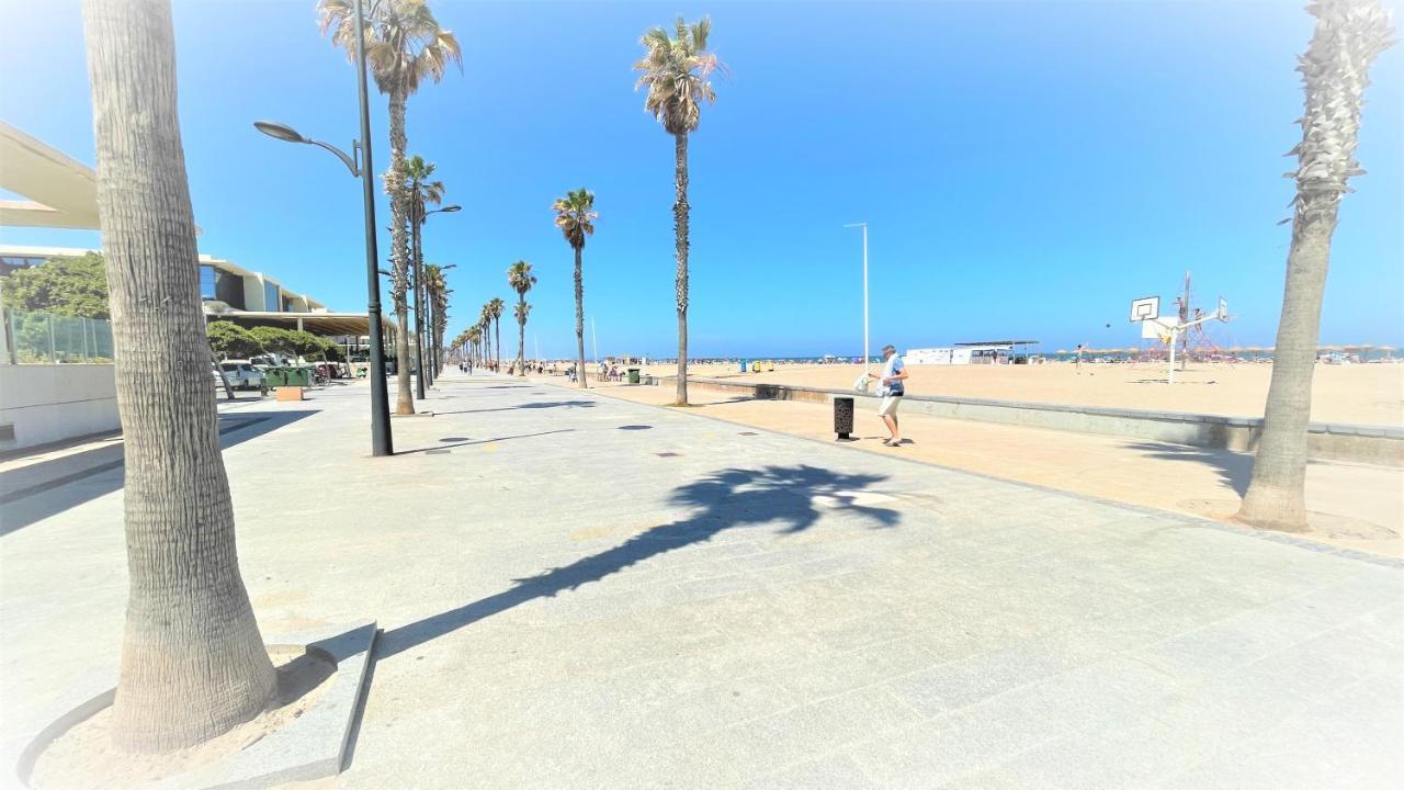 Beach Valencia Luxury A40-35 Apartment With Terrace And Sea Views Eksteriør bilde